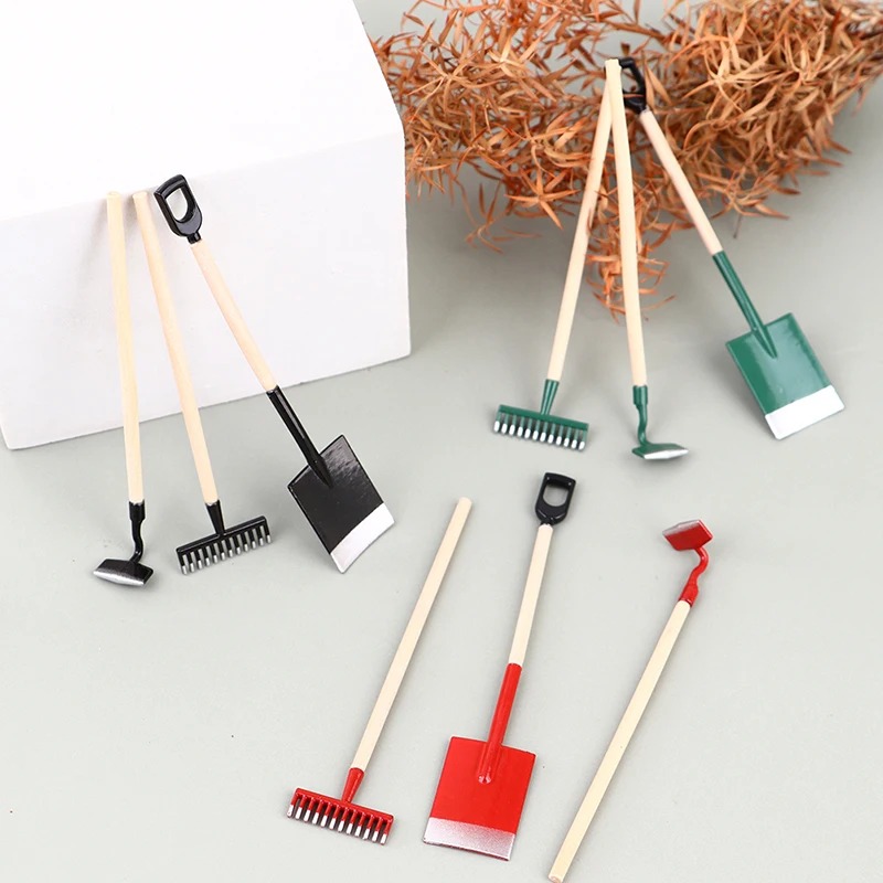 Gardening Tools Toys - 3 pçs 1:12 casa de bonecas