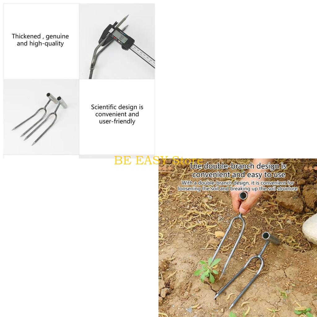 Gardening Tools Description - Garfo escavação ferro profissional E28F, cultivador