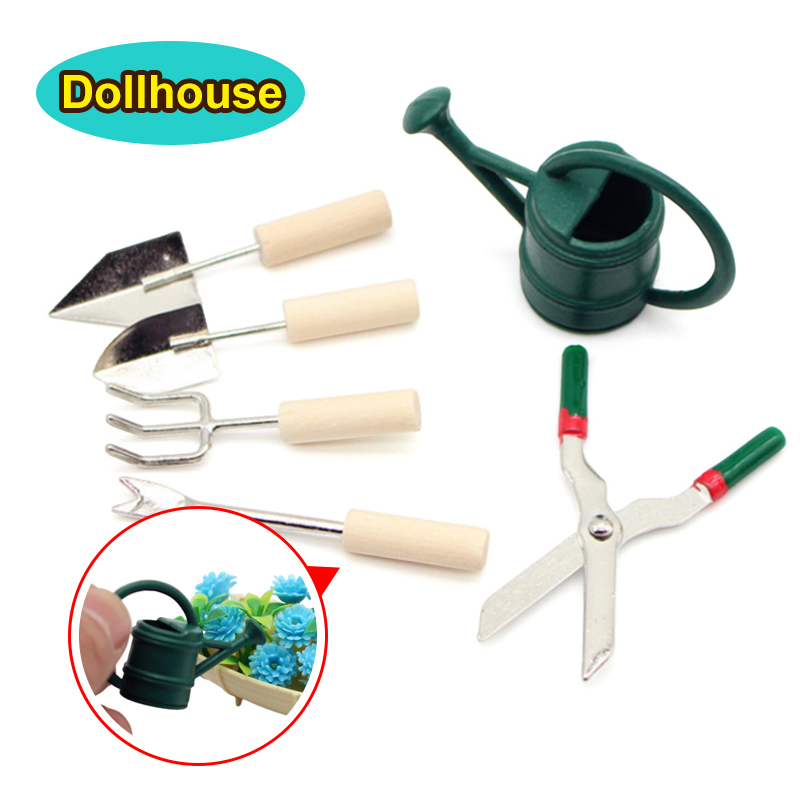 Gardening Tools In - 1/12 casa de bonecas simulação rega