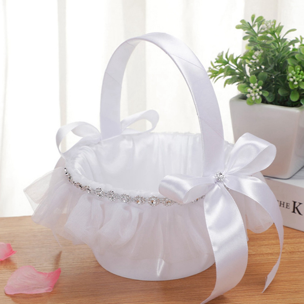 Gardening Tools Girls - Cestas de casamento branco flor menina