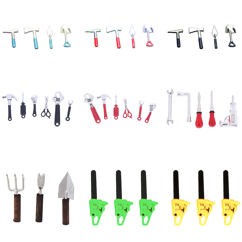 Gardening Tools Toys - 3/4/5/6pcs casa de bonecas kits de