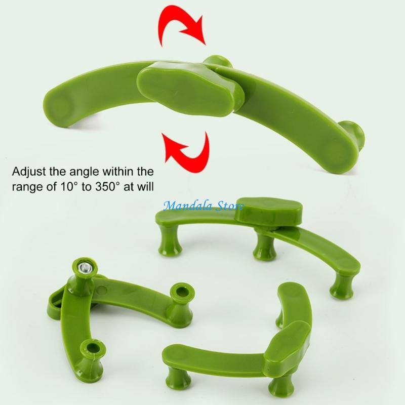 Gardening Tools Description - Clipes suporte plantas plástico resistentes ajustáveis,