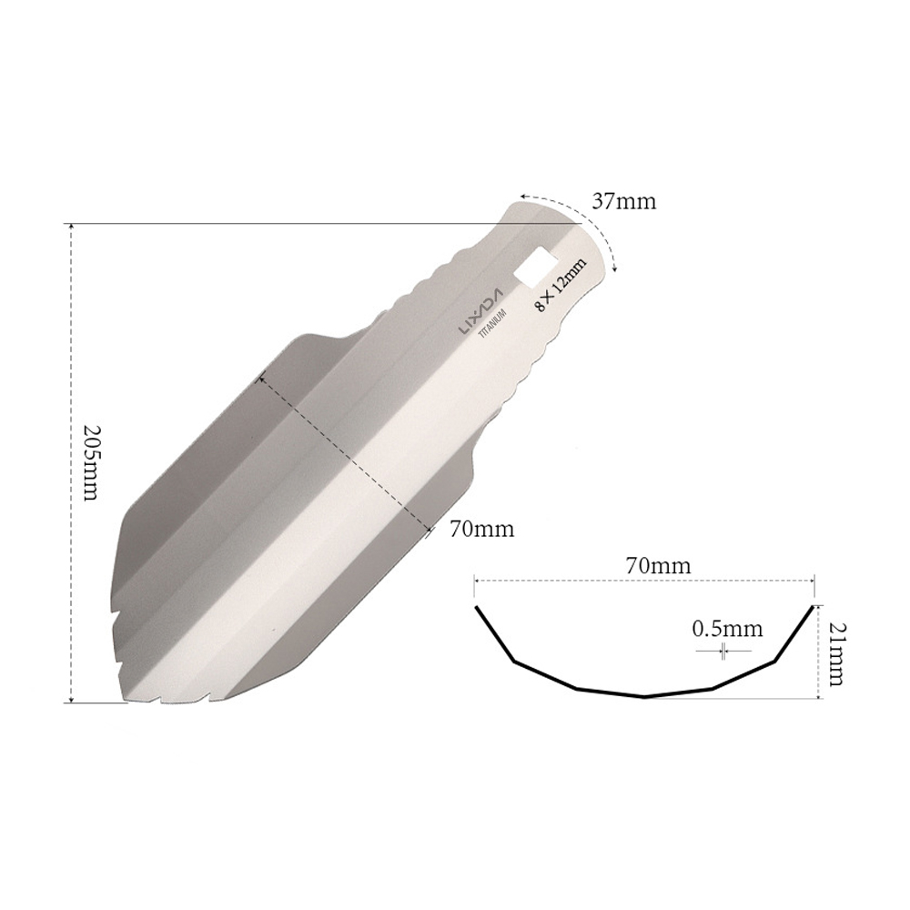Lixada pá de mão de titânio pa - Gardening Tools Trowel avaliação e preço