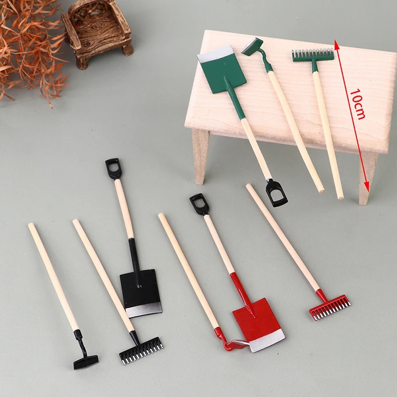 3 pçs 1:12 casa de bonecas min - Gardening Tools Toys avaliação e preço