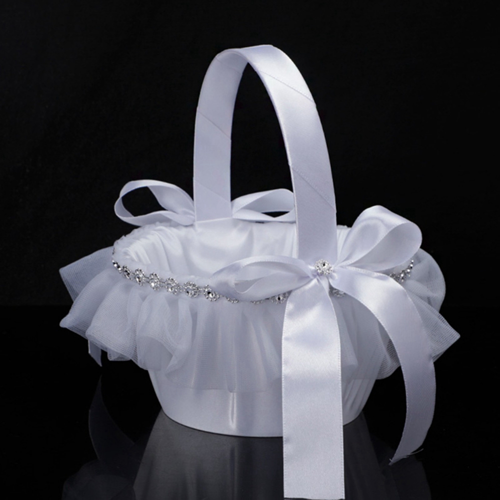 Cestas de casamento branco flo - Gardening Tools Girls avaliação e preço