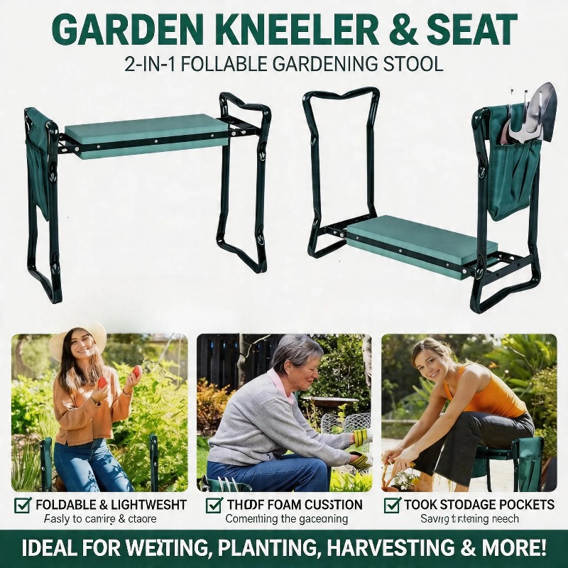 Assento Dobrável para Jardim 2 - Gardening Tools Kit For Sale avaliação e preço