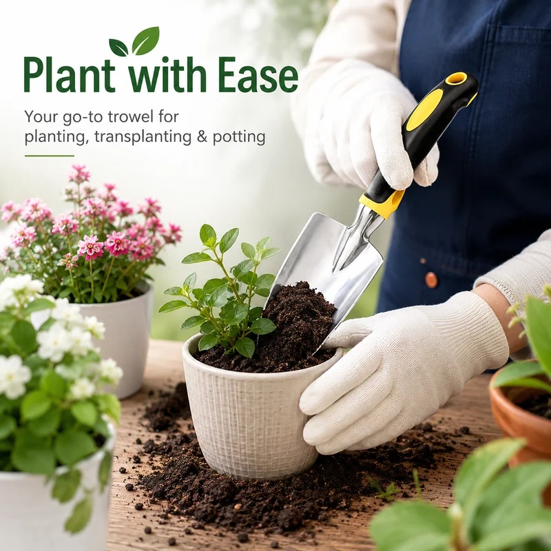 Pá de Jardim em Aço Inoxidável - Gardening Tools Trowel avaliação e preço