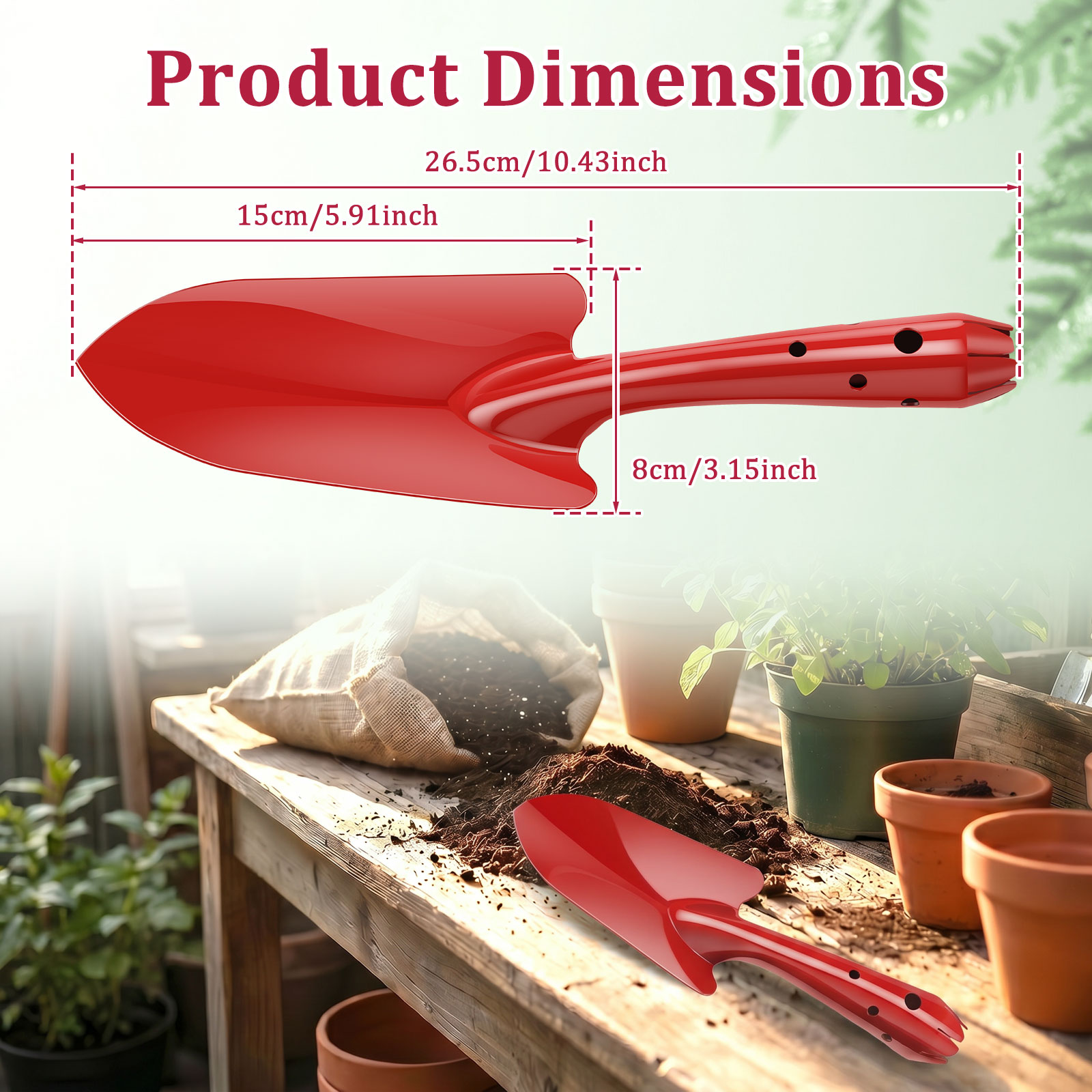 Pá de Jardim de Metal Resisten - Gardening Tools Trowel avaliação e preço