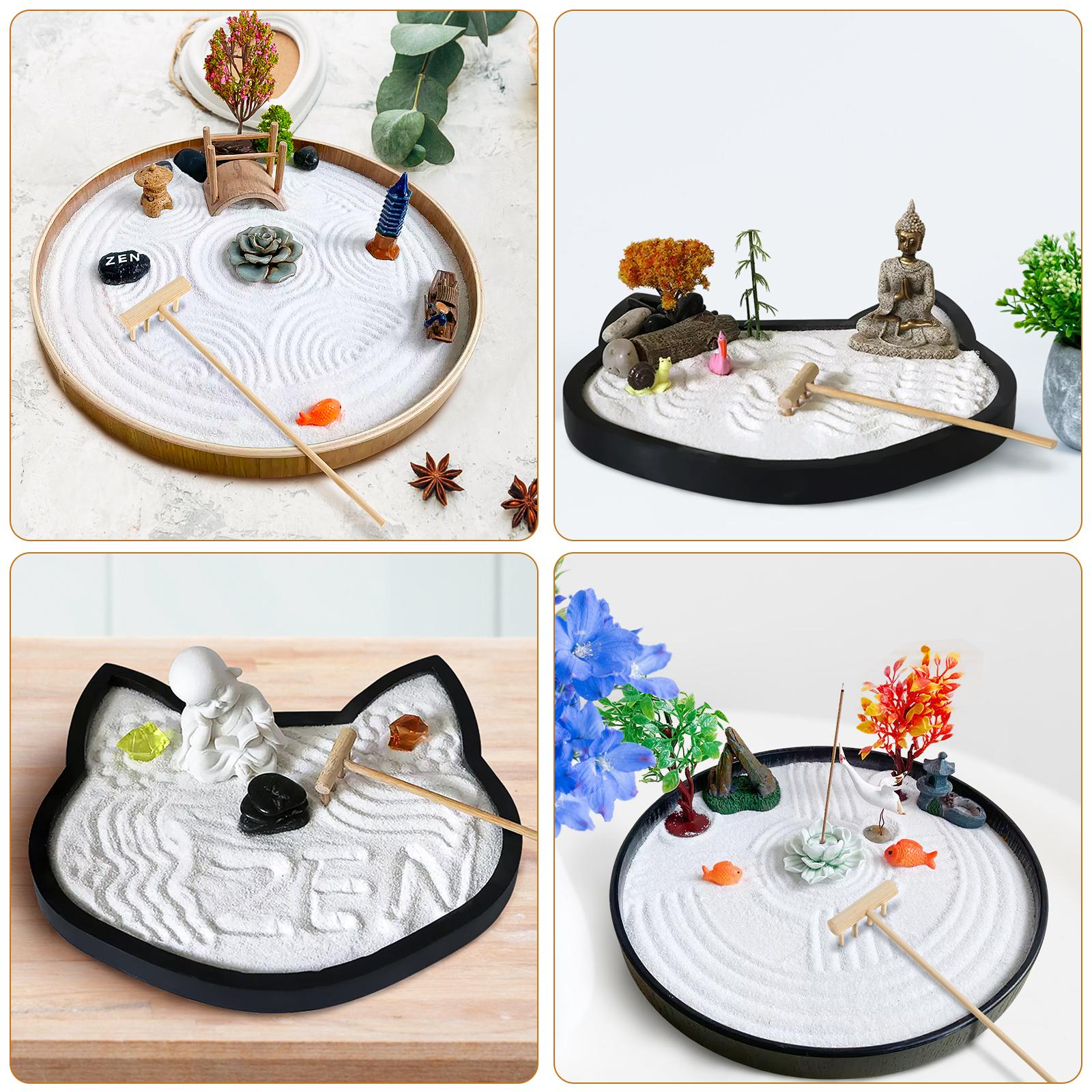 8 pçs mini zen ancinho ferrame - Gardening Tools Rake avaliação e preço